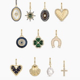 Shimmer Scallop Shell Parker Charm