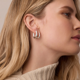 Charlie Huggies Earrings - Silver - by Gorjana