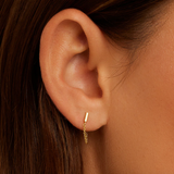 Tatum Chain Huggies Earrings - Gold by Gorjana