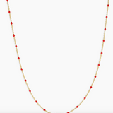 Capri Short Necklace Red  - by Gorjana