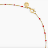 Capri Short Necklace Red  - by Gorjana