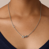 Atlas Delicate Lariat Silver Necklace  - By Gorjana