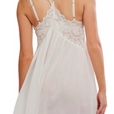 Fiona Slip Mini Dress by Free People - White