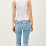 Square Neck Full Length Tank - Off White