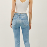 Cropped Double V Neck Tank - Off White