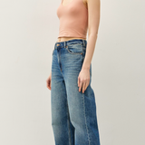 Cropped Double V Neck Tank - Butter Rum