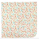 Luxury Bamboo Baby Swaddling Blanket - Sandy Seashells - Emerson