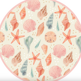 Luxury Bamboo Baby Swaddling Blanket - Sandy Seashells - Emerson