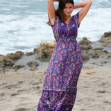 Marlowe Maxi Dress -  Navy Iris Floral