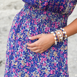 Marlowe Maxi Dress -  Navy Iris Floral