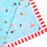 Olivia swimmer print scarf 36x36