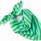 Naomi bandana stripe green blue