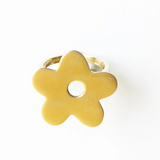 Harper flower bandana ring brass