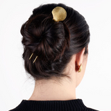Sutton shell hair stick brass