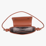 Oaklynn Straw Twisted Strap Crossbody in Natural/Brown