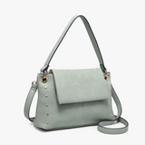 Juliana Flapover Crossbody/Shoulder Bag in Sand