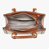 Harmony Straw Bamboo Handle Crossbody in Natural/Brown