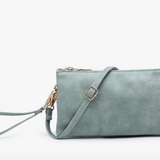 Riley Convertible Cross Body Purse, Wristlet or Clutch - Ocean Teal