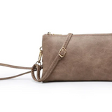 Riley Convertible Cross Body Purse, Wristlet or Clutch - Clay