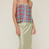 Plaid Cami Tank Top by Wishlist - Multi