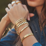 Paseo Cuff Bracelet - Gold 4mm by Gorjana