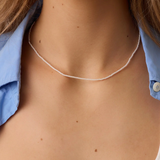 Finley Mini Pearl Necklace - Gold - by Gorjana