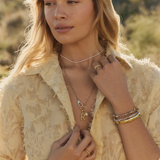 Finley Mini Pearl Necklace - Gold - by Gorjana