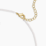 Finley Mini Pearl Necklace - Gold - by Gorjana