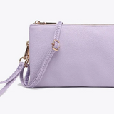 Riley Convertible Cross Body Purse, Wristlet or Clutch - Pastel Purple