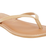 Natural Tan  Lizard Sandals w/ Raw Edge - Bungalow