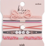 Mixed 5 Pack Hair Ties - Wish - K'lani Hairties