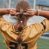Mixed 5 Pack Hair Ties - Game Day - Green & Yellow - K'lani Hairties
