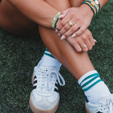 Mixed 5 Pack Hair Ties - Game Day - Green & Yellow - K'lani Hairties