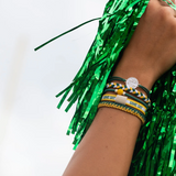 Mixed 5 Pack Hair Ties - Game Day - Green & Yellow - K'lani Hairties
