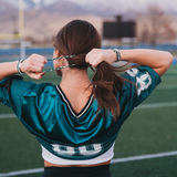 Mixed 5 Pack Hair Ties - Game Day - Green, White, Black - K'lani Hairties