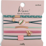 Mixed 5 Pack Hair Ties - Rally - K'lani Hairties