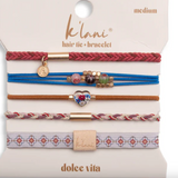 Mixed 5 Pack Hair Ties - Dolce Vita - K'lani Hairties