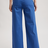 Straight Leg Patch Pocket Pants by Wishlist -  Royal Blue