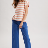 Straight Leg Patch Pocket Pants by Wishlist -  Royal Blue