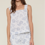 Seashell Print Shorts by Wishlist - Blue / White