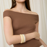 Off Shoulder Sweater Top - Chocolate Brown