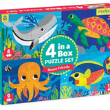 Ocean Friends 4 In 1 Box Puzzle Set