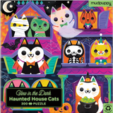 Haunted House Cats -  Glow In The Dark Puzzle