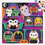 Haunted House Cats -  Glow In The Dark Puzzle
