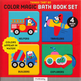 Things That Go - Color Magic Bath Book Set