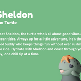Asobu Bestie Water Bottle - Turtle