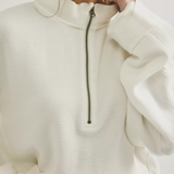 Celeste Quarter Zip - Free People - Clean Ivory