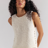 Opal Sweater Tank  By Free People - Whisper White