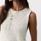 Opal Sweater Tank  By Free People - Whisper White