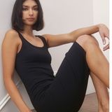 Ribbed Midi Dress  by NikiBiki - Black
